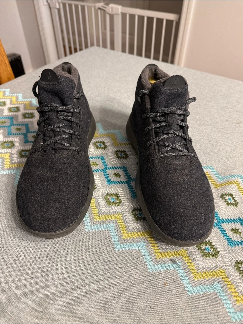 Allbirds Men’s Wool Runner-Up Mizzle Charcoal High Top Sneakers Size 10 Like New